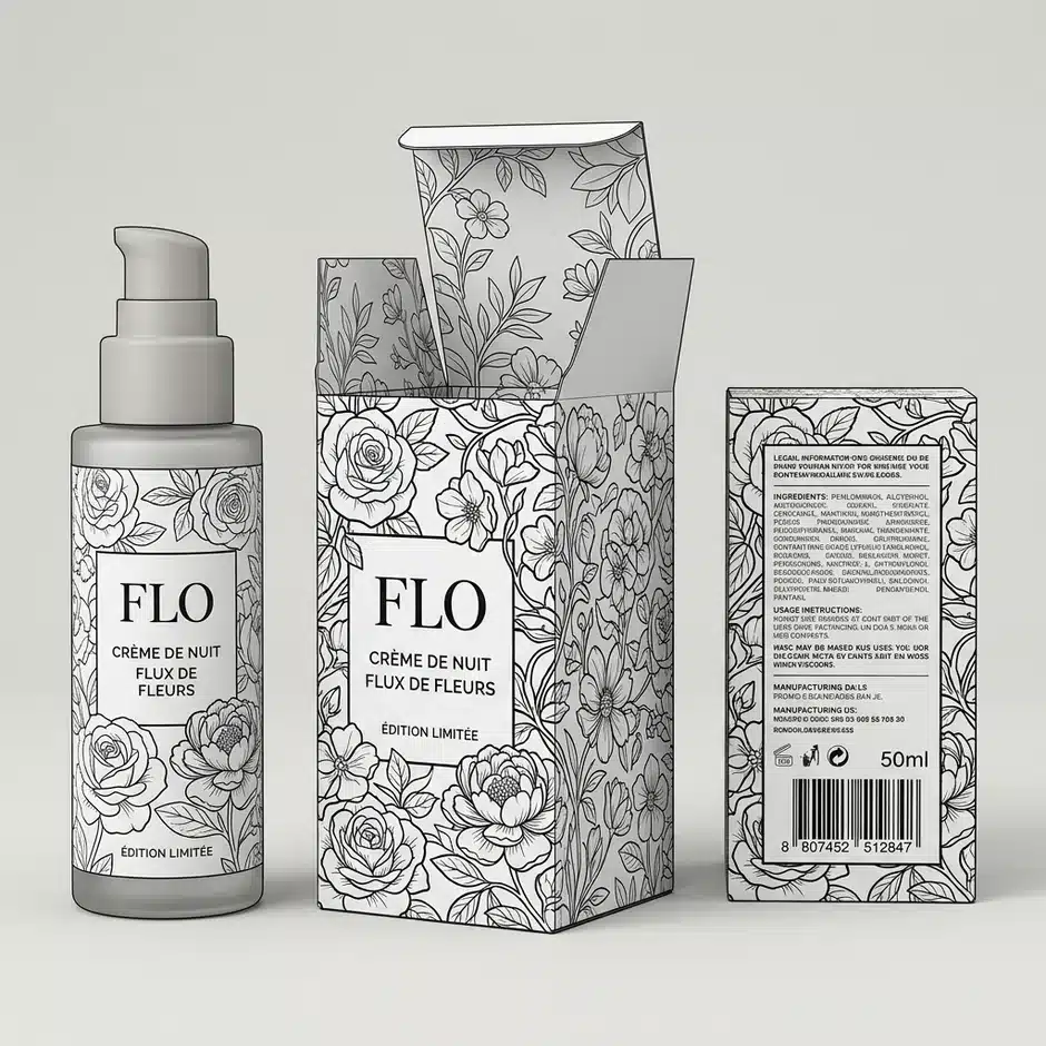 Packaging crème de nuit FLO